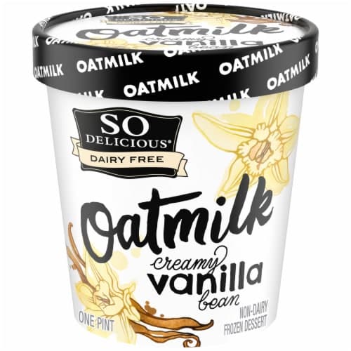 So Delicious Dairy Free  Dessert, Non-Dairy, Creamy Vanilla Bean, Oatmilk