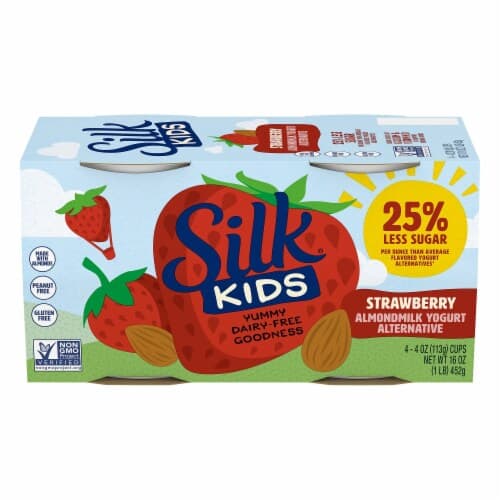 Silk Kids Strawberry Almondmilk Yogurt Alternative
