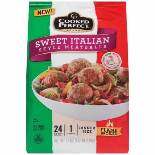 Cooked Perfect Sweet Italian Meatballs