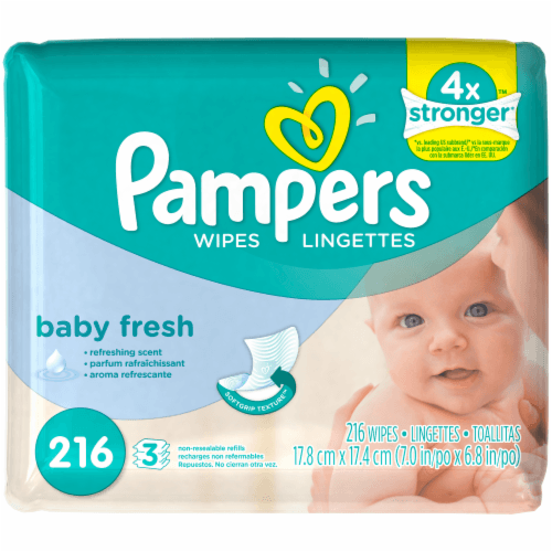 Pampers Wipes, Baby Fresh, Refills
