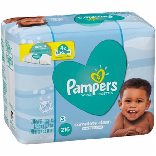 Pampers Complete Clean Wipes, Baby Fresh Scent, Refills