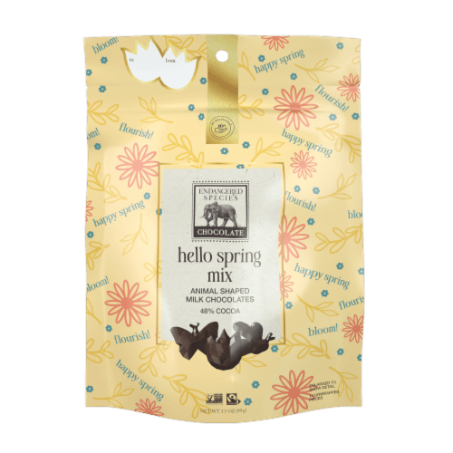 Endangered Species Hello Spring Animal Shaped Milk Chocolate Mix
