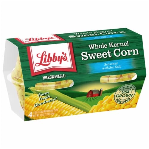 Libbys Microwavable Corn Whole Kernel Sweet Lightly Seasoned With Sea Salt