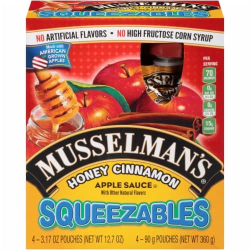 Musselman'S Apple Sauce, Honey Cinnamon