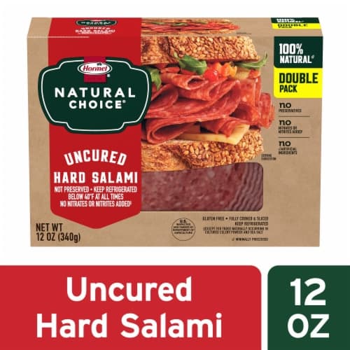 Hormel Natural Choice Uncured Hard Salami Deli Meat