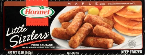 Hormel Little Sizzlers Pork Sausage, Maple Flavored