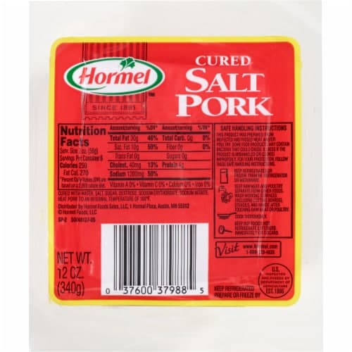 Hormel Cured Unsliced Salt Pork