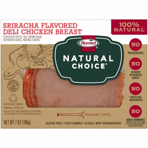Hormel Natural Choice Sliced Sriracha Flavored Deli Chicken Breast