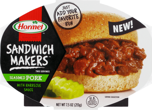 Hormel Sandwich Makers Seasoned Pork With Barbecue Sauce