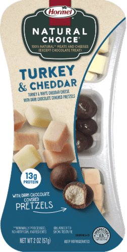Hormel Natural Choice Snack Turkey, Cheddar Cheese & Chocolate Covered Pretzels