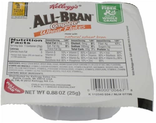 Cereal Bran Flakes Simple Serve 96 Case