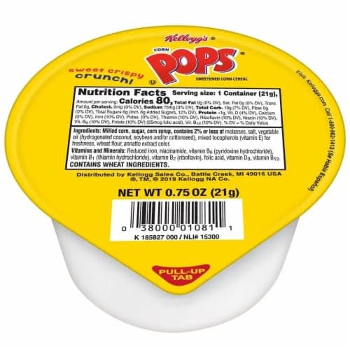 Cereal Corn Pops Single Serve 96 Case