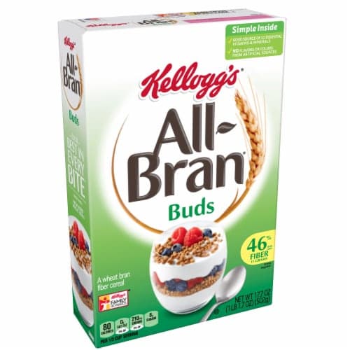 Kellogg'S All-Bran Buds, Breakfast Cereal, Wheat Bran, Excellent Source Of Fiber