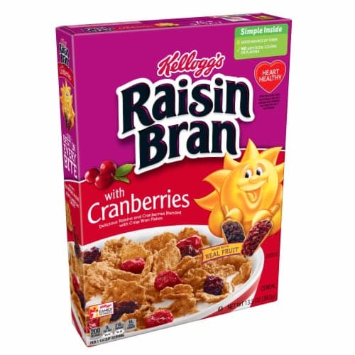 Raisin Bran With Cranberries Cereal