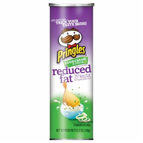 Pringles Reduced Fat Sour Cream & Onion Potato Crisps