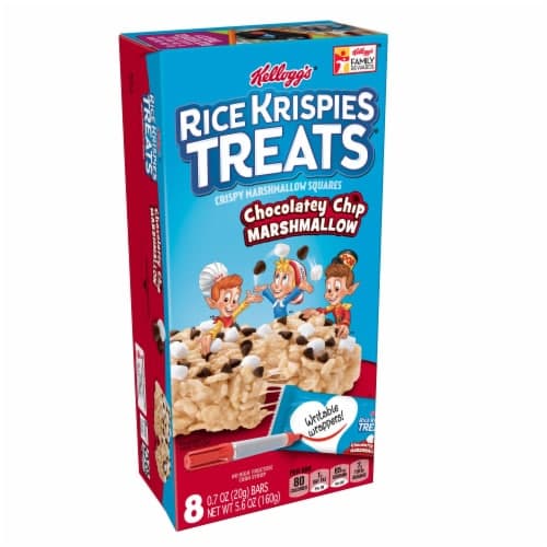 Rice Krispies Crispy Marshmallow Squares, Chocolatey Chip