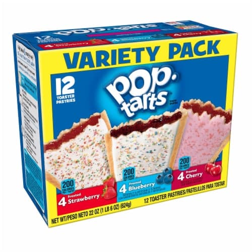 Pop Tarts Variety Pack Strawberry/Blueberry/Cherry Toaster Pastries