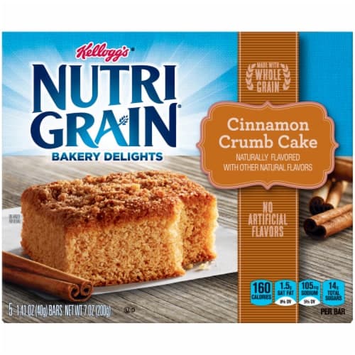 Nutri-Grain Bars Bakery Delights Bars, Cinnamon Crumb Cake, Made With Whole Grain