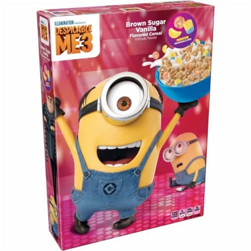 Kellogg'S Despicable Me 3 Brown Sugar Vanilla Flavored Cereal With Minion Marshmallows