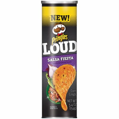 Pringles Salty Snacks Corn Crisps Chips, Loud Salsa Fiesta Flavored