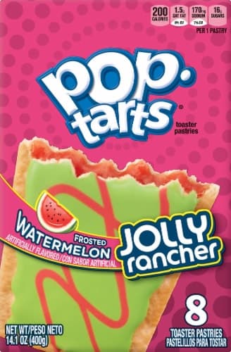 Pop Tarts Jolly Rancher Frosted Watermelon Toaster Pastries