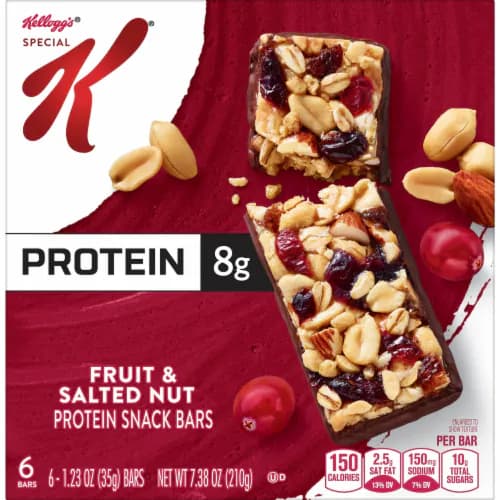 Kellogg'S Special K Protein Snack Bars, Fruit And Salted Nut