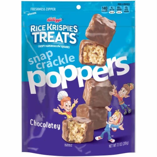 Rice Krispies Treats Snap Crackle Poppers Chocolatey Marshmallow Squares