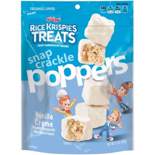 Rice Krispies Treats Snap Crackle Poppers Vanilla Creme Crispy Marshmallow Squares