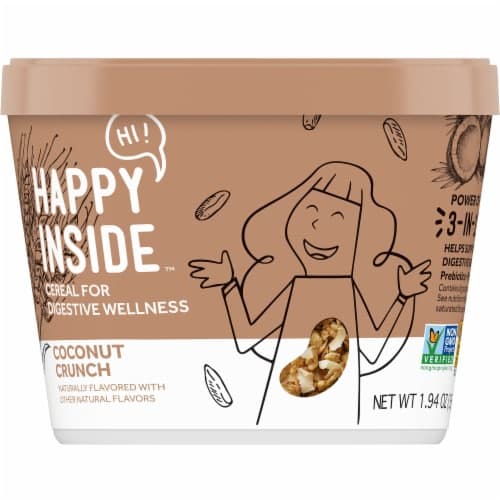 Happy Inside Cereal For Digestive Wellness, Coconut Crunch