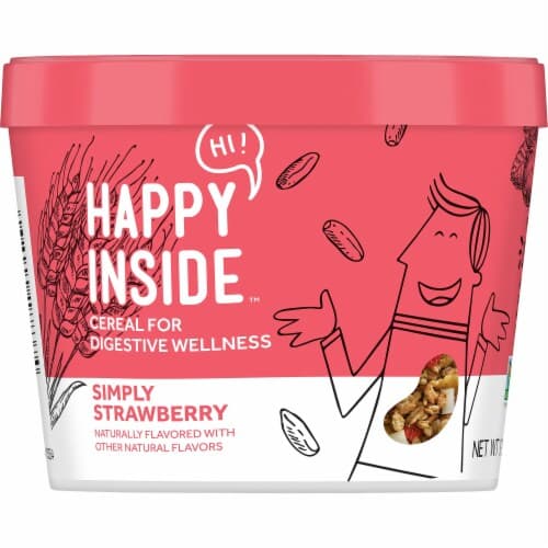 Happy Inside Simply Strawberry Cereal For Digestive Wellness