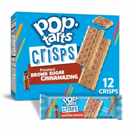 Pop-Tarts Frosted Brown Sugar Cinnamazing Crisps 6 Pouches