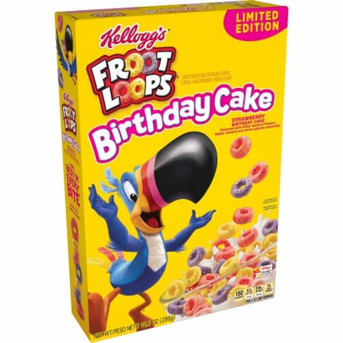 Froot Loops Strawberry Birthday Cake Cereal