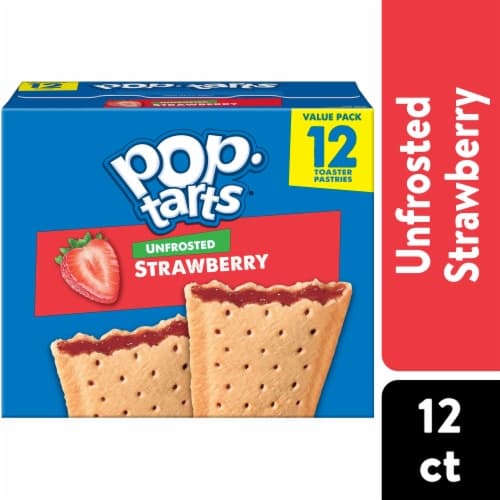 Pop-tarts Unfrosted Strawberry Toaster Pastries