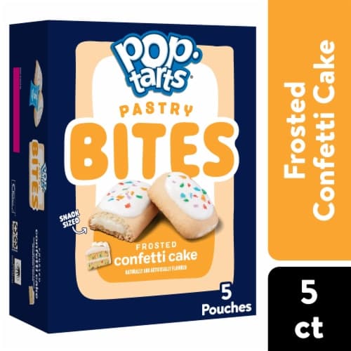 Pop-Tarts Baked Pastry Bites Kids Snacks Frosted Confetti Cake