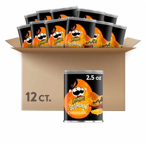 Pringles Scorchin' Cheddar Crisps