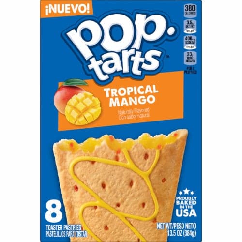 Pop Tarts Unfrosted Tropical Mango Toaster Pastries