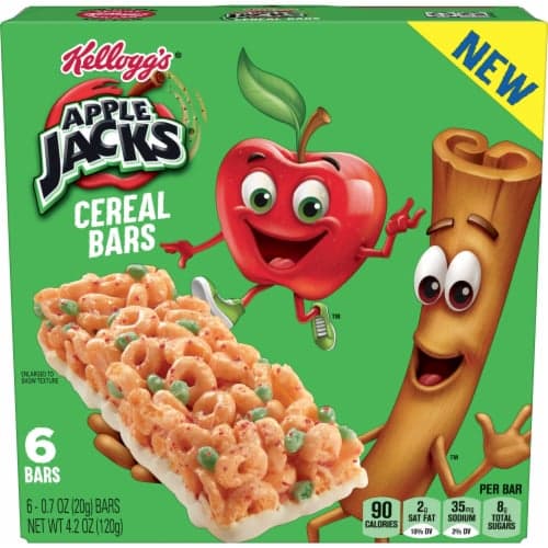 Kellogg'S Cereal Breakfast Bar Apple Jacks