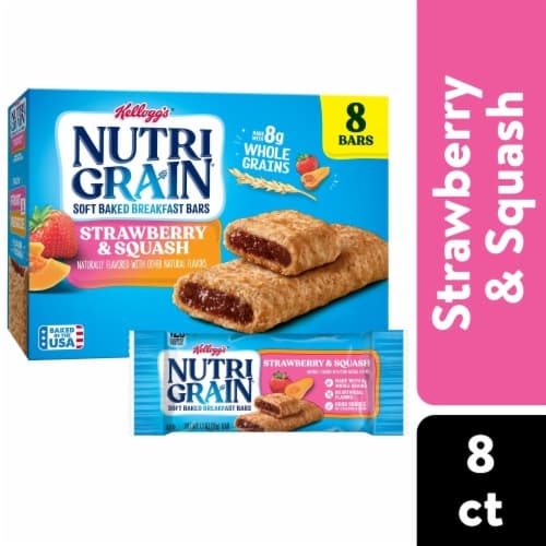 Nutri-grain Soft Baked Strawberry And Squash Whole Grains Breakfast Bars