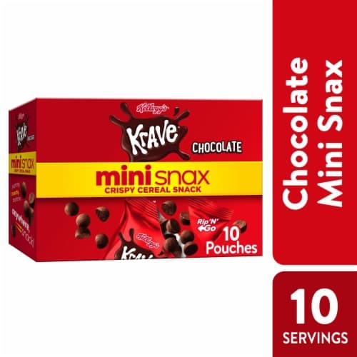 Kellogg'S Krave Chocolate Mini Crispy Cereal Snacks