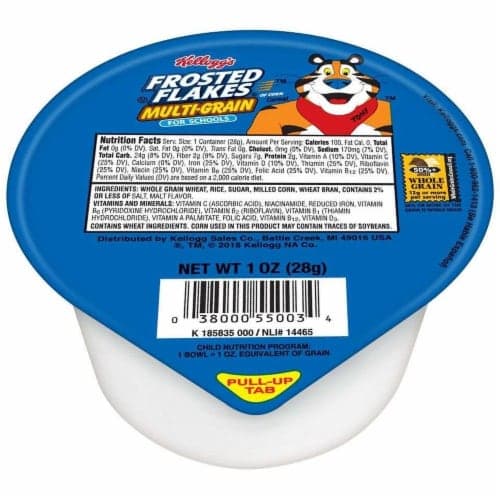 Kelloggs Frosted Flakes Reduced Sugar Multi Grain Cereal, - 96 Per Case