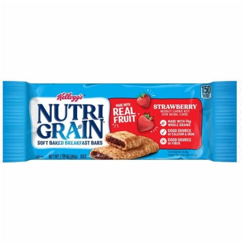 Nutrigrain Strawberry Cereal Bar, - 96 Per Case