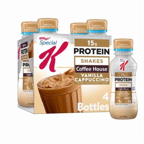 Special K Coffee House Vanilla Cappuccino Protein Shakes 4 - Oz Bottles