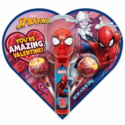 Flix Candy Marvel Pop Up Lollipop Valentine'S Candy Blister Card