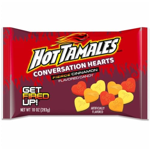 Hot Tamales Fierce Cinnamon Conversation Hearts Valentine'S Candy