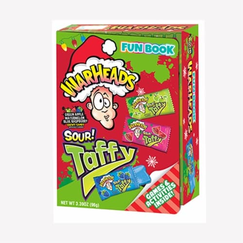 Warheads Sour Taffy Candy Holiday Fun Book
