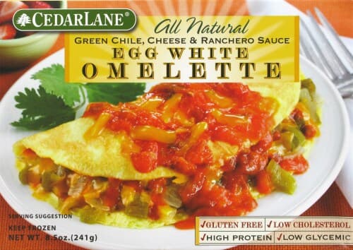 Cedarlane Egg White Omelette Green Chile, Cheese & Ranchero Sauce