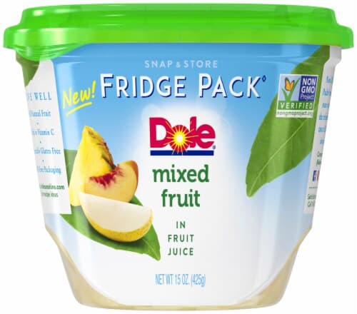 Dole Fridge Pack Mixed Fruit In 100% Fruit Juice. Tub