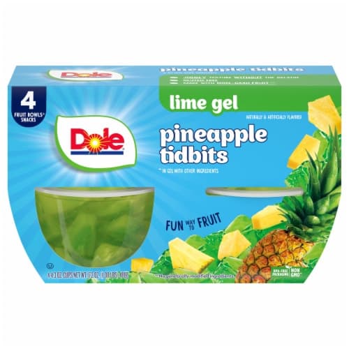 Dole Pineapple In Lime Gel Cups