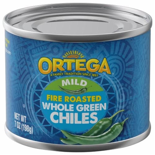 Ortega Green Chiles Whole Fire Roasted Mild
