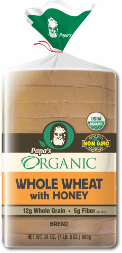 Papa'S Organic 100% Whole Wheat With Honey Bread